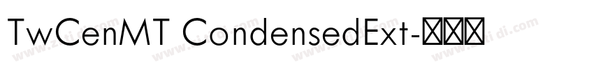 TwCenMT CondensedExt字体转换